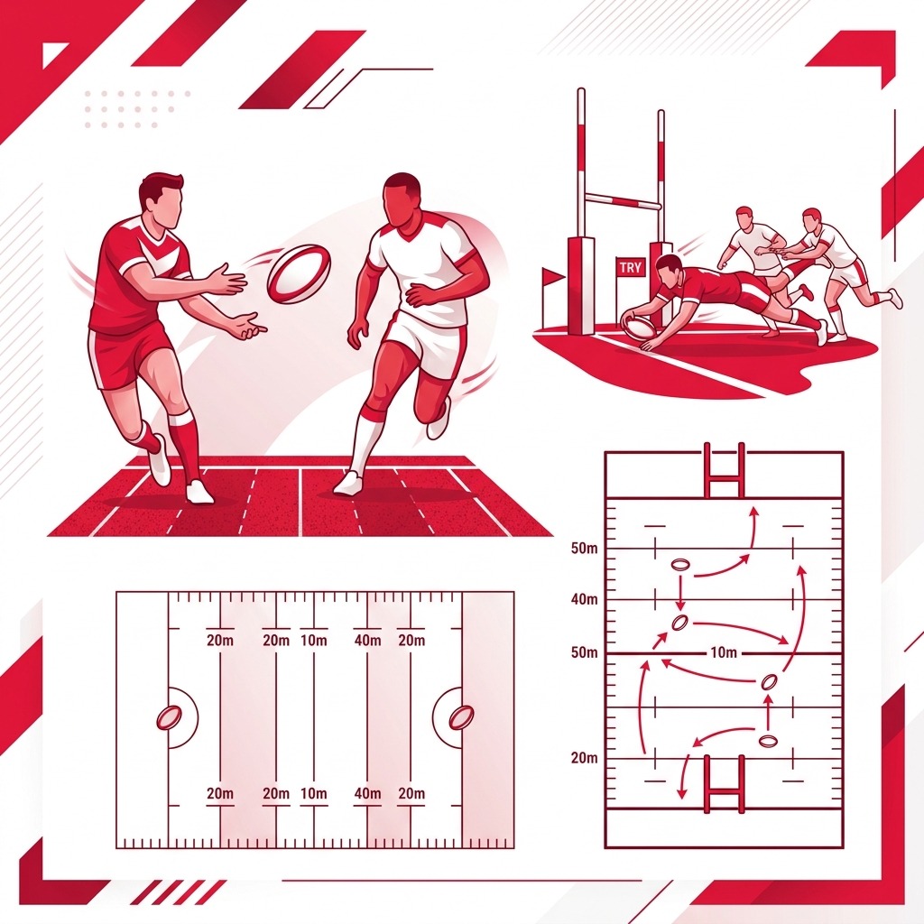 Rugby League — ilustracja sportu